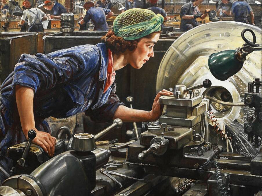 Illustration: Dame Laura Knight - Ruby Loftus making a beech ring, 1943. Imperial War Museum, London

