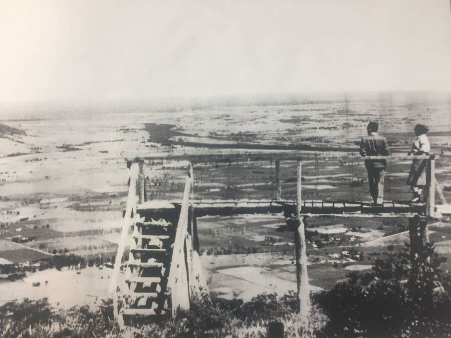EARLY DAYS: Cambewarra Lookout and its stunning views. Photo: Shoalhaven Historical Society. 
