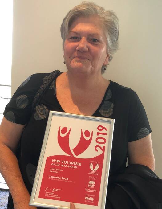 HELPING OTHERS: Catherine Ward won the Adult Volunteer of the Year in the Illawarra Region Centre for Volunteering Annual Awards. Photo: supplied.