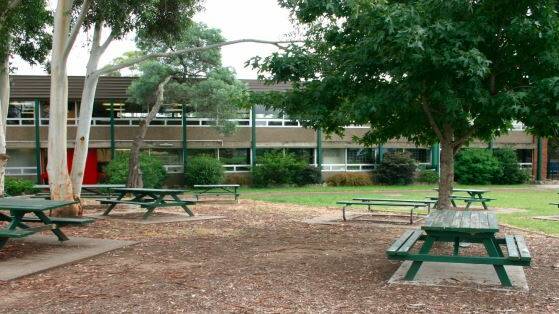 Old, leaking and dilapidated buildings at Bomaderry High School are in the spotlight as teachers stop work. 
