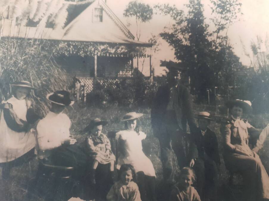 CONNECTED: The first subscriber for the telephone service was Walter Elyard, pictured with his family. Photo: Shoalhaven Historical Society. 