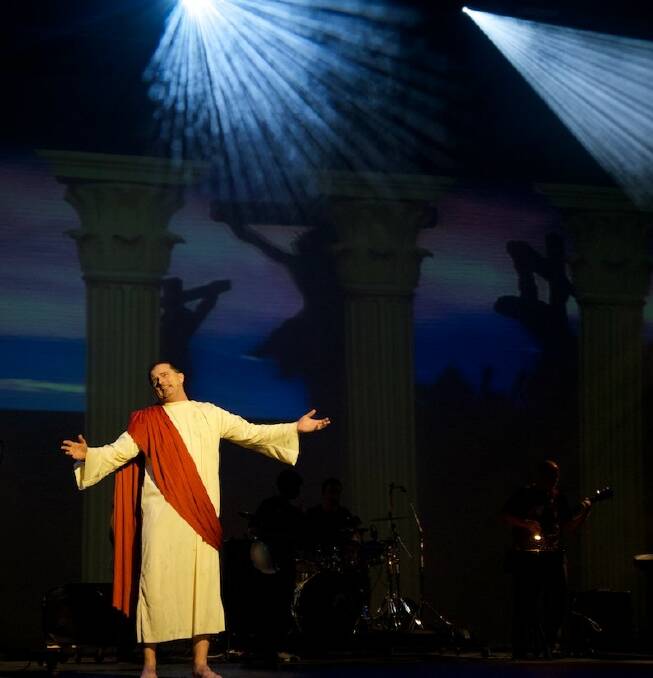 Simon Pavitt as Jesus in the 2015 show. Photo supplied. 