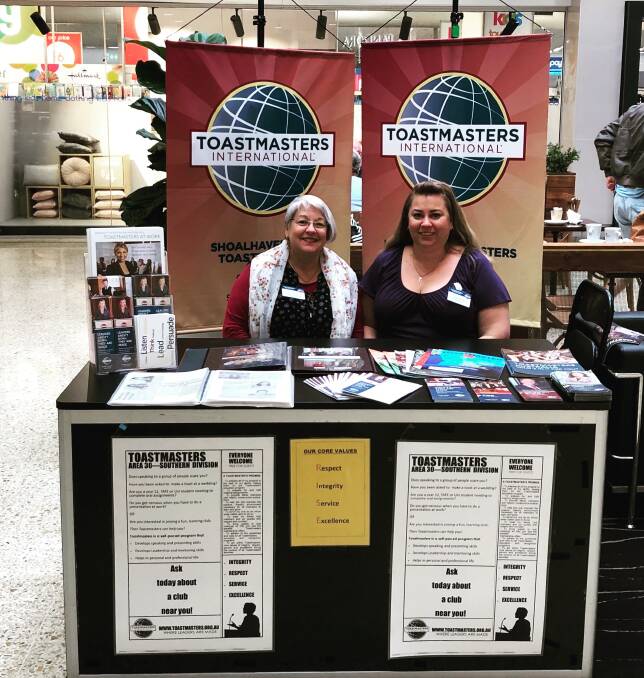Linda McLeod from Shoalhaven City Toastmasters and Kylie Rayner from Nowra Toastmasters. Photo: supplied. 