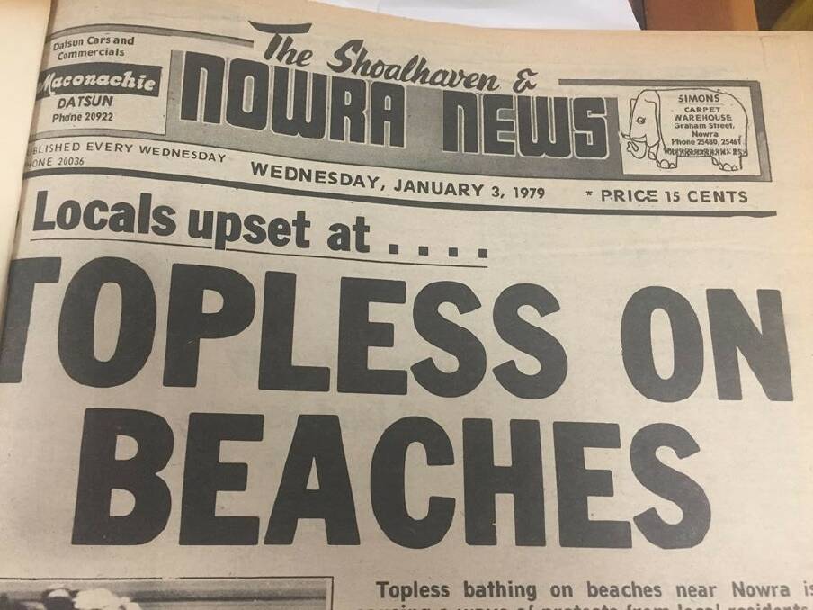 OUTRAGE: The front page of The Shoalhaven and Nowra News on Wednesday, January 3 1979. 