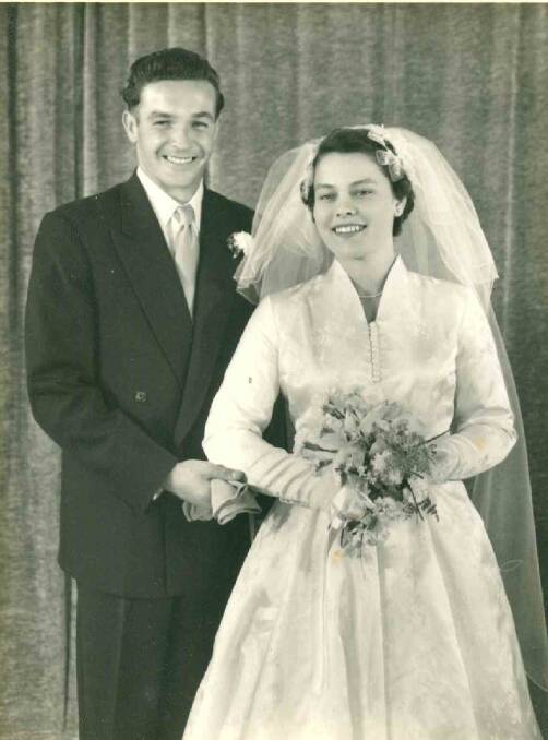 LOVE: Berry couple Ray and Evelyn Strong met in Jaspers Brush and married in Berry Uniting Church.