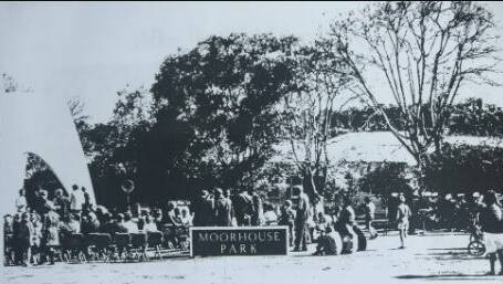 CEREMONY: The official opening of the pavilion on September 11, 1971. Photo: Shoalhaven Historical Society. 