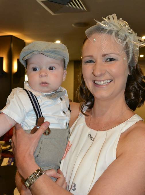 Jennie Rutledge with six-month-old Zac at last year's event. 