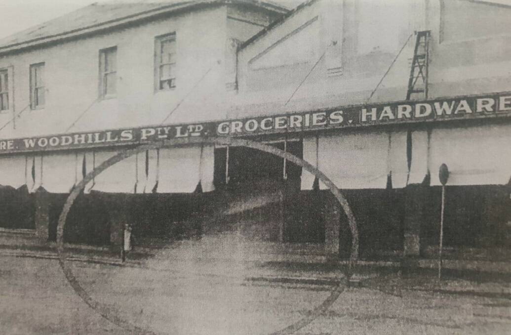 SUNLIGHT OR GHOST?: Staff members at the old Grace Bros building said the spirit-like blur in the foreground could be Claude. Photo: Shoalhaven Historical Society. 