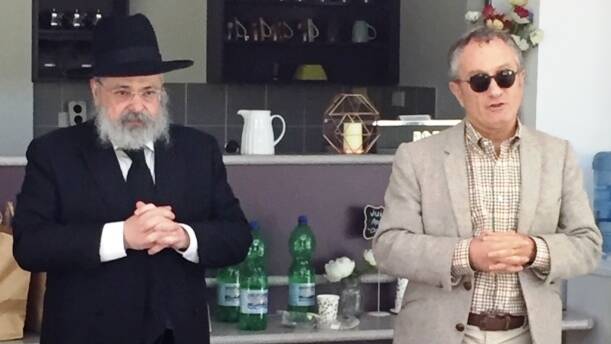 Rabbi Ulman and David Knoll. Photo supplied.