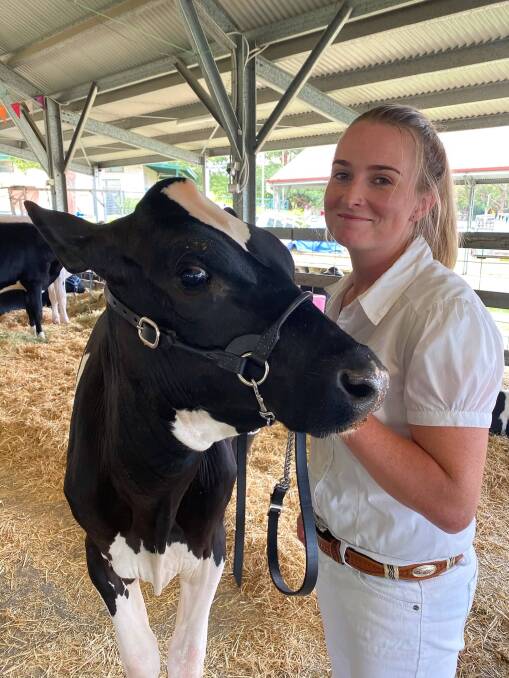 Brittany Legge will be representing New South Wales in a national dairy judging competition held at the Ekka next month. Photo supplied. 