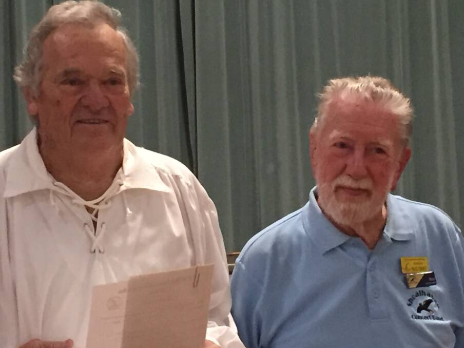 Peter Williams and Max Croot, second place in Section 473 Instrumental Duet. At 85 and 90-years respectively, it shows what enduring pleasure music can bring. Photo: supplied. 