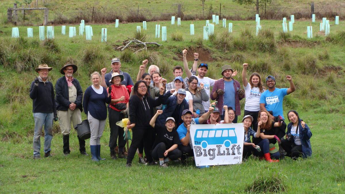 PITCHING IN: The Big Lift volunteers will return to Berry this weekend to boost local habitat. Photo: supplied. 