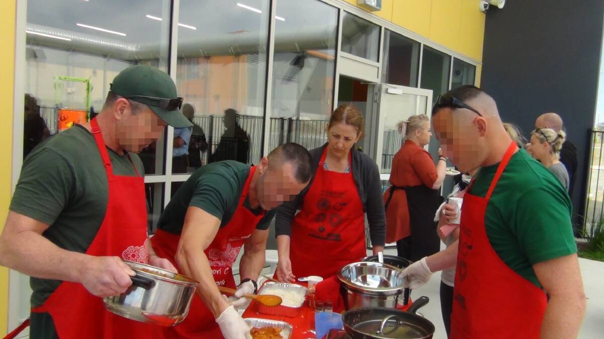 SHOWDOWN: South Nowra inmates turn the heat up in the outdoor kitchen. Photo: supplied.