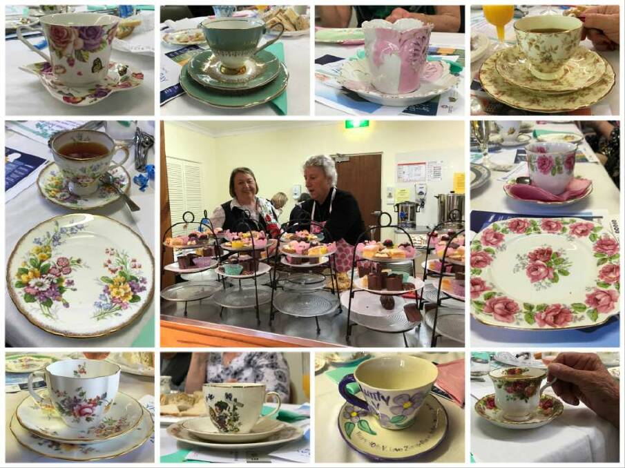 Guests brought their own cap, saucer and plate to be judged. Photo: Photo: Jervis Bay Evening Branch CWA, Facebook. 