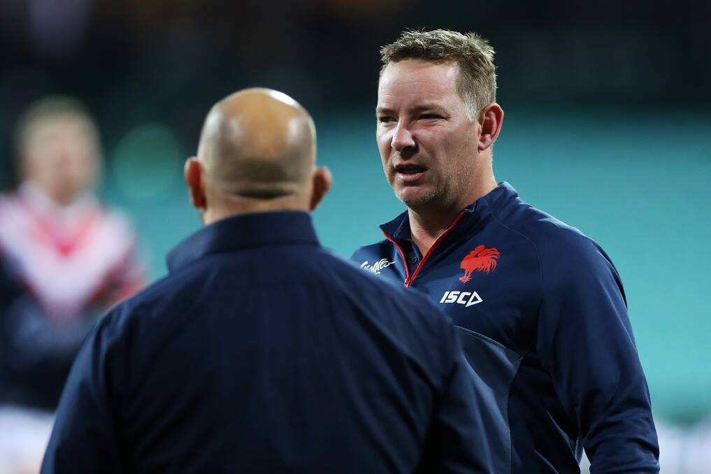 Roosters assistant coach Adam O'Brien has been appointed coach of the Newcastle Knights. Photo: Getty