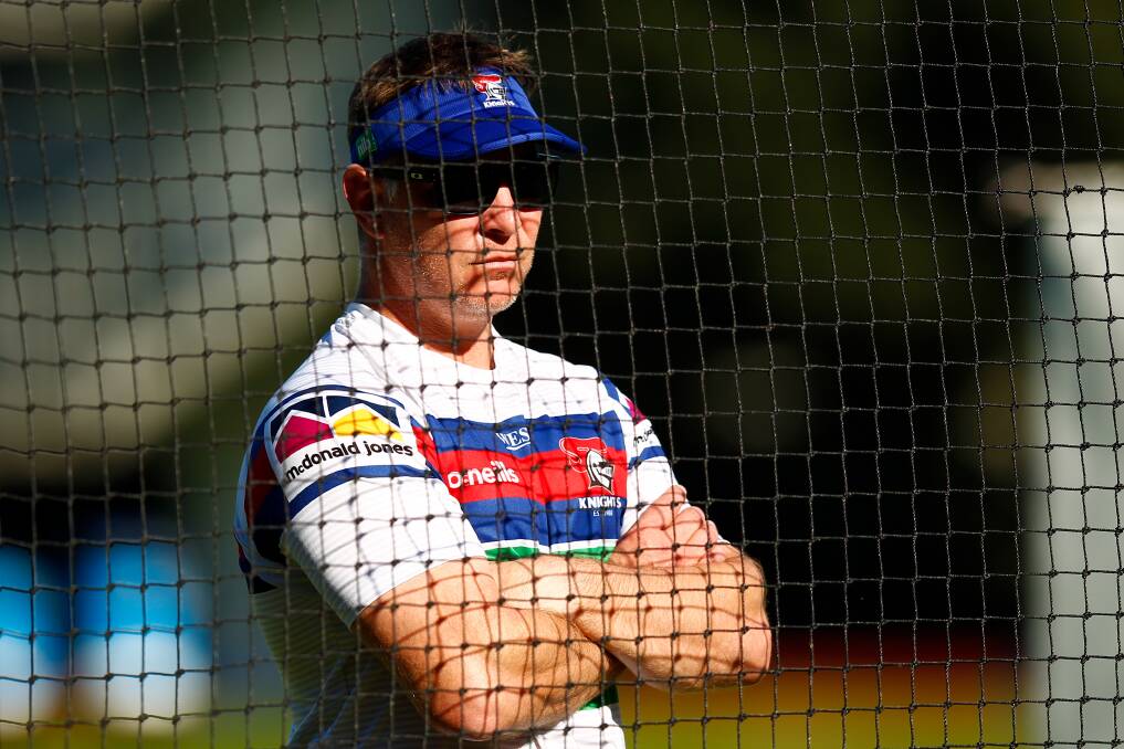 The Newcastle Knights will go in as heavy underdogs when they clash with South Sydney in a sudden death semifinal but coach Adam O'Brien won't be satisfied if the season ends at ANZ Stadium. Photo: Shane Myers/NRL Imagery