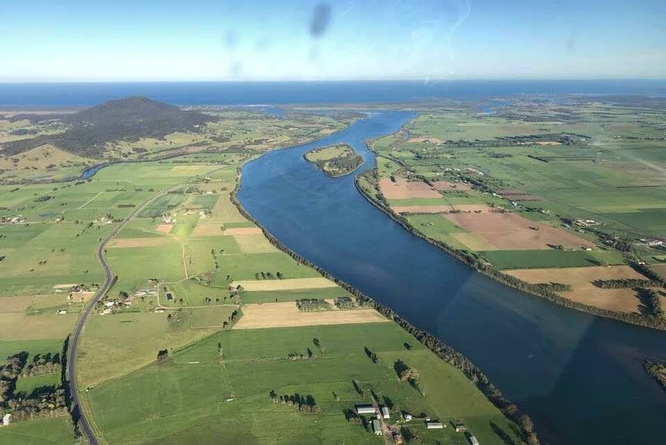 The Shoalhaven River pictured from above in drier times.