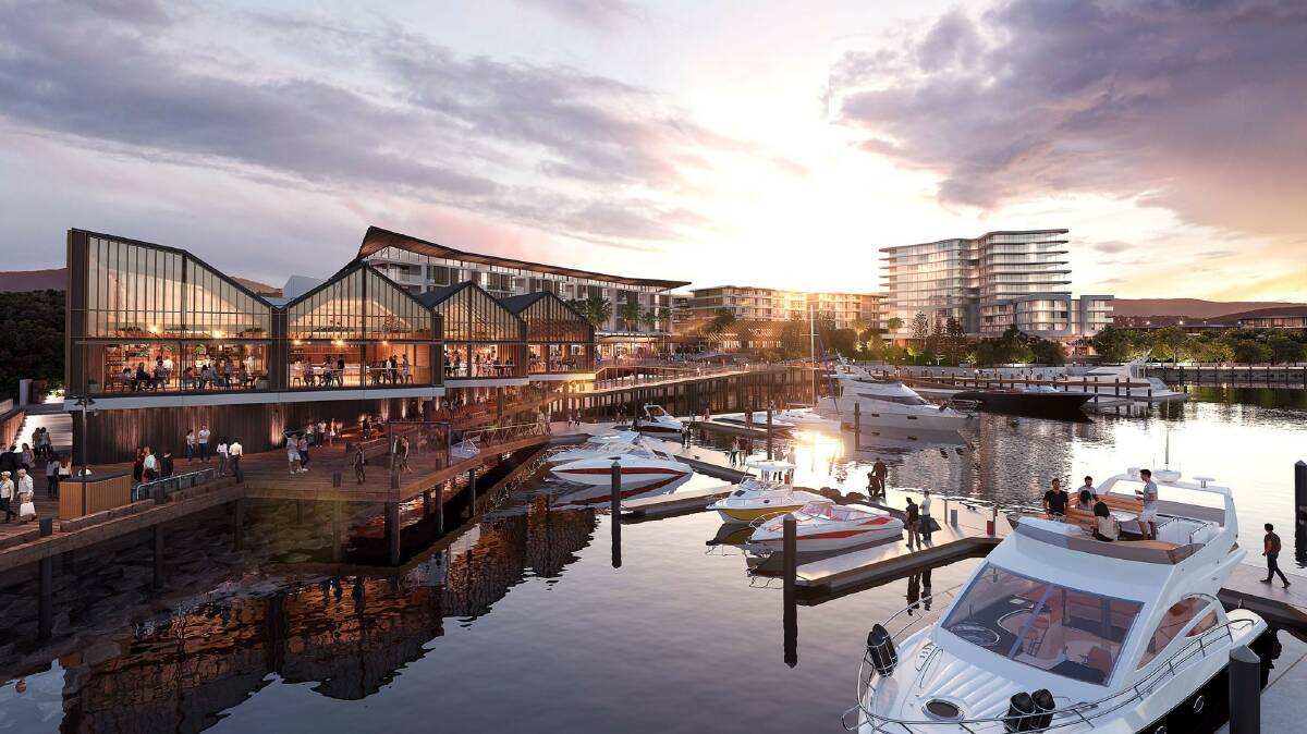 An artist's impression of the Shellharbour Marina.