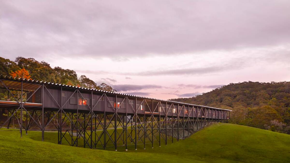 The art museum and bridge. Photo: Bundanon
