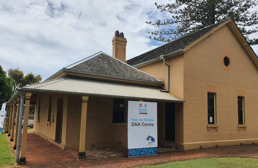 The Port Macquarie Historic Courthouse hosted a Missing Persons Registry pop-up familial DNA collection centre.