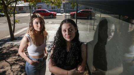 QUICK THINKING: Amielle Cordina didn't hesitate to intervene when she saw an almost-naked man with a metal pole harassing Teihana Gardener-Greentree in Wollongong. Picture: Adam McLean.
