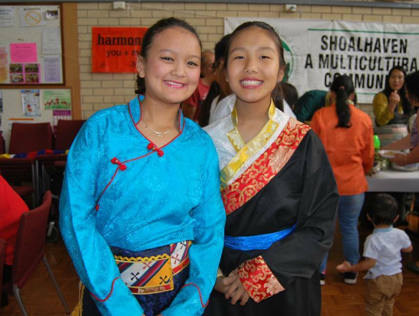 Tenzin Pema and Tenzin Choezin celebrate Harmony Day 2017.