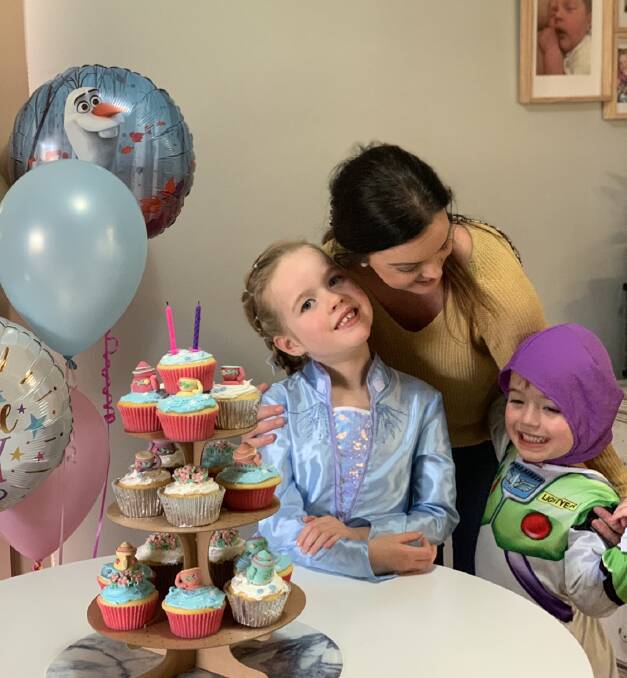 Isla celebrates a very special day with her family. Image supplied.