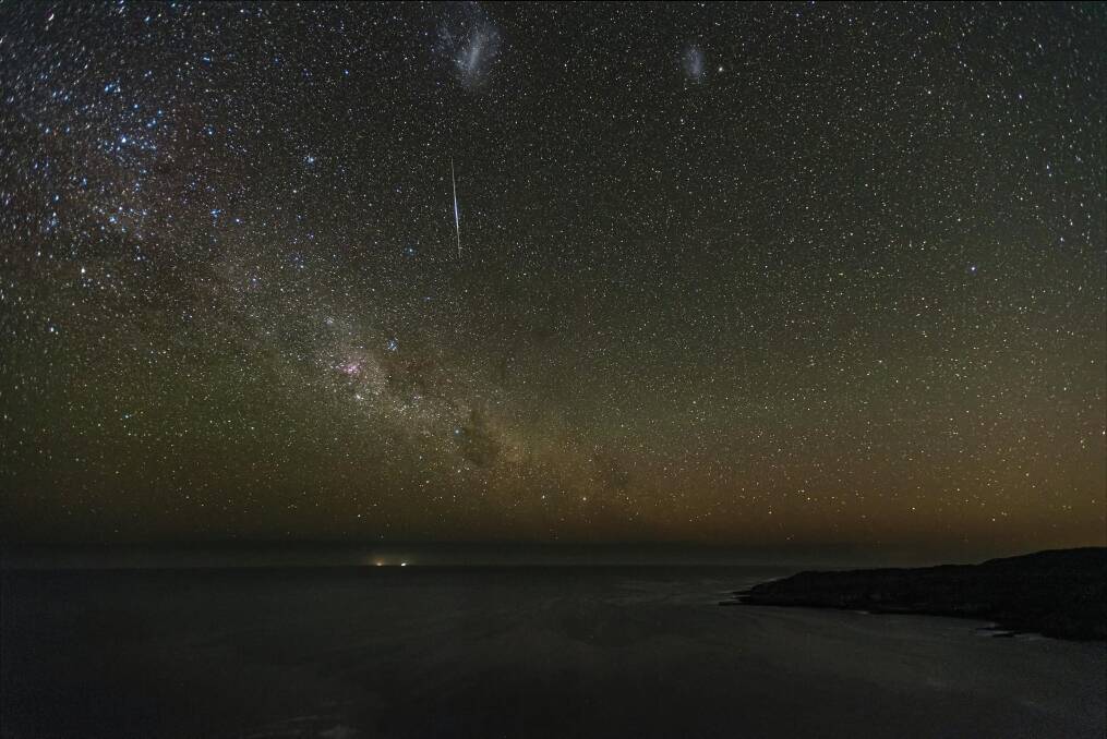 MAKE A WISH: Bomaderrys Matt Jeffrey took this photo of the night sky over Booderee National Park in Jervis Bay.