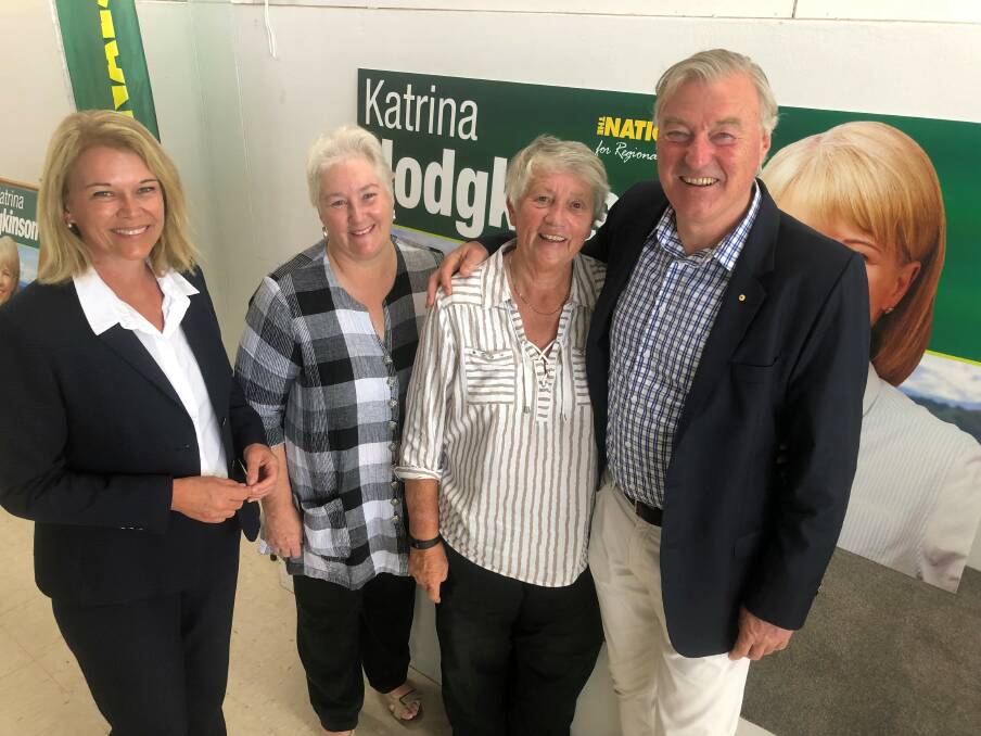 Mr Sharp, Ms Gash and Ms Sudamalis endorsed the former NSW Minister at Ms Hodgkinson's campaign office on Tuesday. 