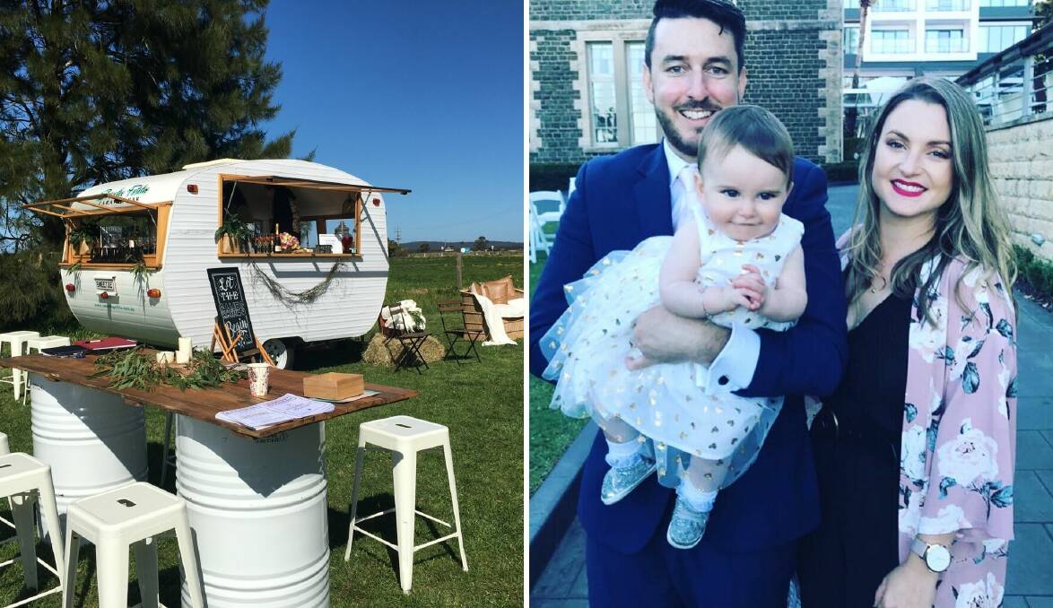 HOPE BLOOMS: The South Coast Wedding Fair connects brides with local providers, after a tough start to 2020. Right: Bride-to-be Becky Morgan and partner Robbie Blackburn.