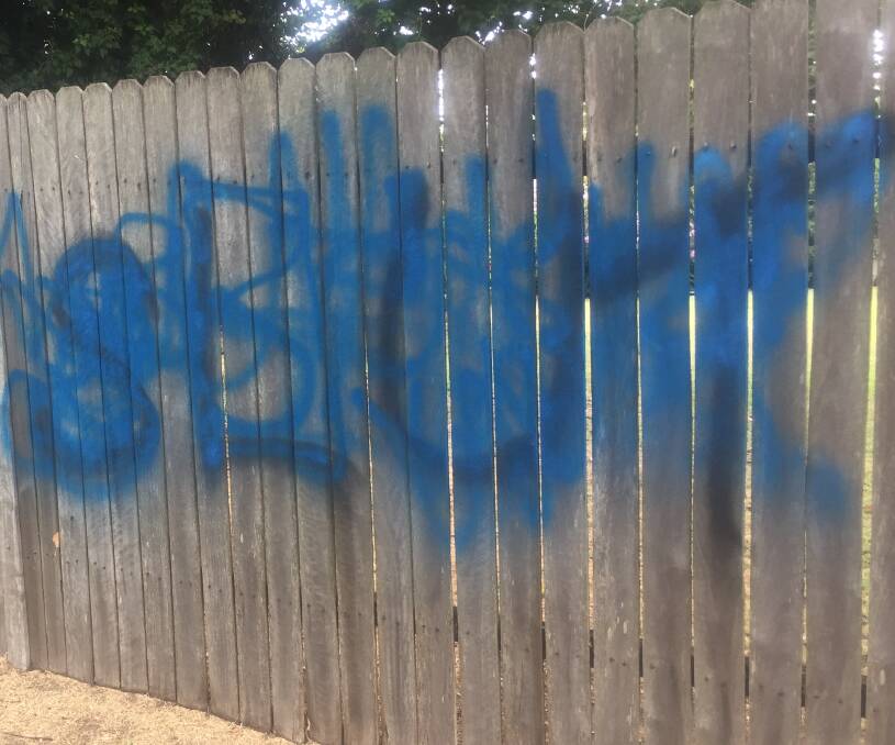 Offensive graffiti near old convent removed