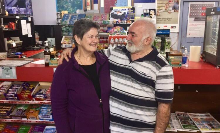 Lorraine and Michael Mascaro at their Erowal Bay store.