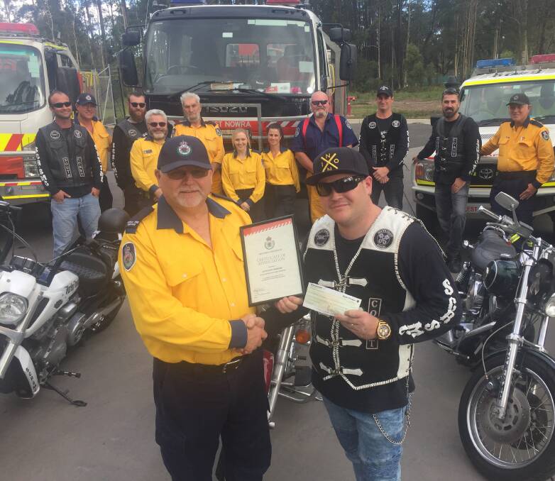 Bikers go hell for leather to help West Nowra RFS