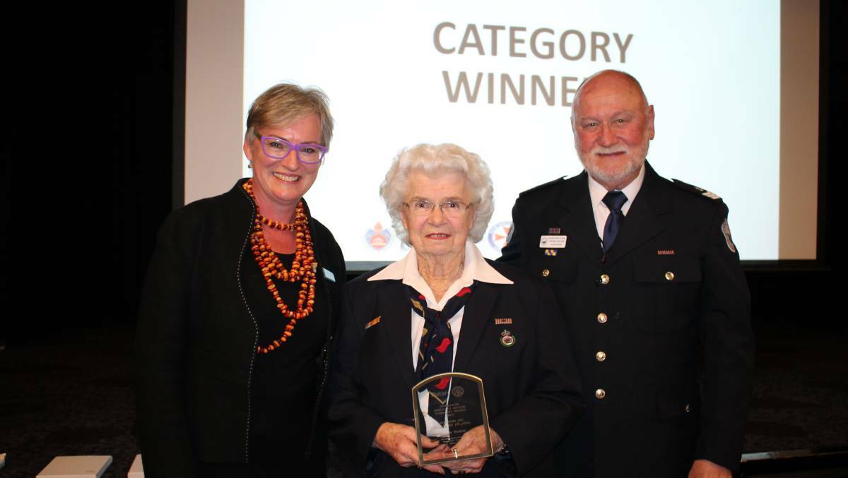 Velma Walker was named NSW Rural Fire Service Officer of the Year Shoalhaven Emergency Services Officer of the Year Volunteer at the inaugural Shoalhaven Emergency Services Awards in 2019.