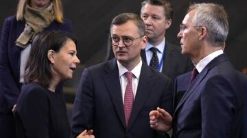 Foreign Minister Dmytro Kuleba insists there is no stalemate amid the Ukraine conflict. (AP PHOTO)