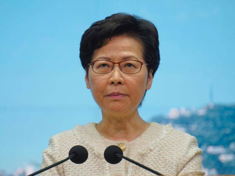 Hong Kong Chief Executive Carrie Lam says she can't demand rights for 12 activists held in China.