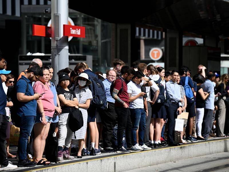 Sydney train commuters are advised to delay their travel or make alternative arrangements. (file) (Dan Himbrechts/AAP PHOTOS)