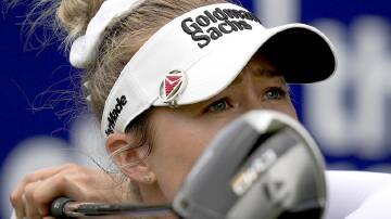 World No.1 Nelly Korda is one-shot off the pace at the Chevron Championship. (AP PHOTO)
