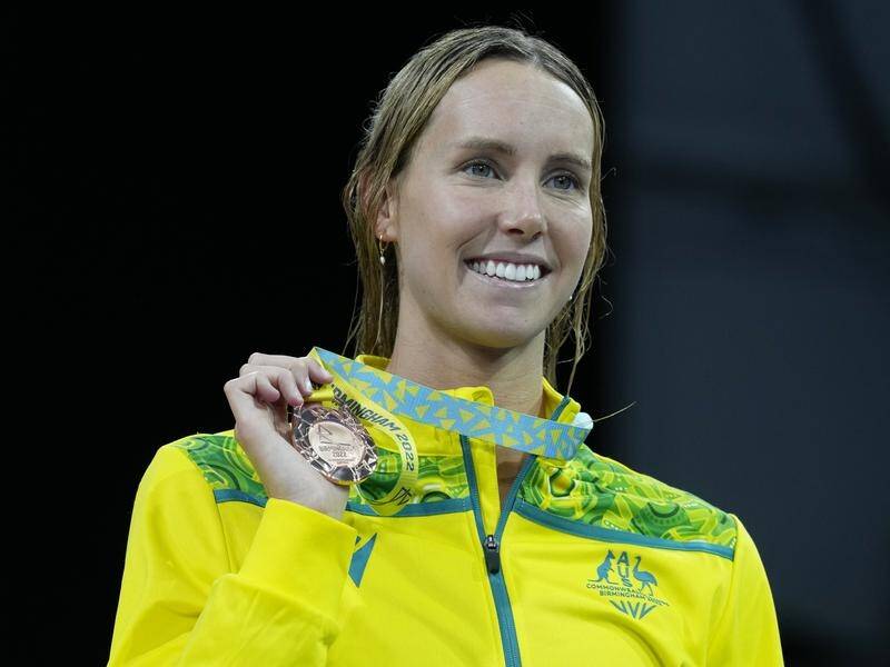 Emma McKeon has become the most successful Commonwealth Games athlete of all time in Birmingham. (AP PHOTO)
