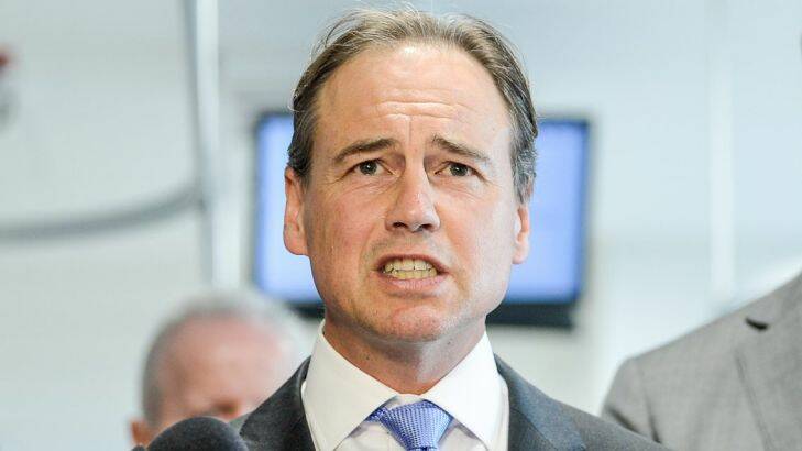 Minister for Health and Sport Greg Hunt. Photo: Justin McManus