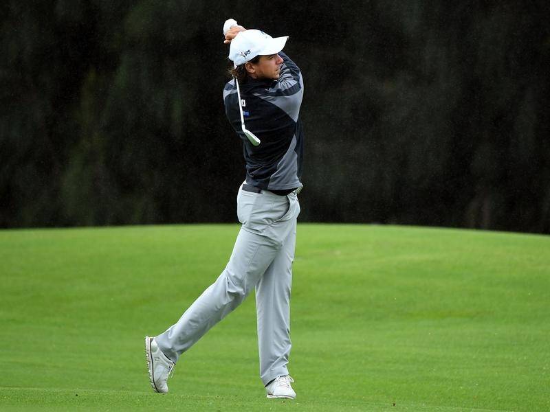 Australian Amateur Championship favourite David Micheluzzi exited in the first round of match play.