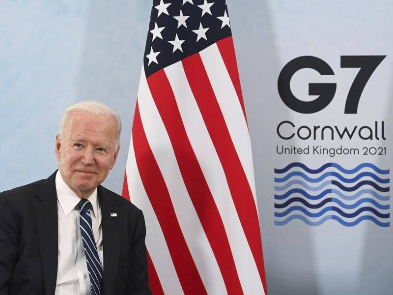 Joe Biden has urged other G7 nations to follow the US lead in donating COVID-19 vaccines.