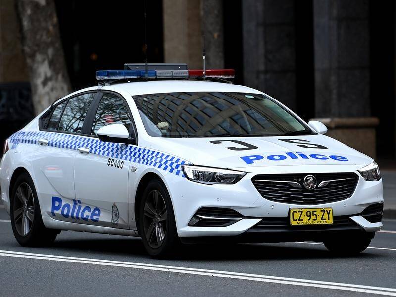 A police officer fired a gun during the two-hour pursuit of the car through western Sydney. (Bianca De Marchi/AAP PHOTOS)