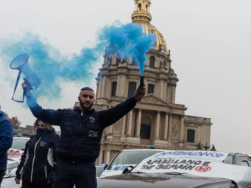 French drivers are protesting fuel taxes a day after a demonstration over health transport funds.
