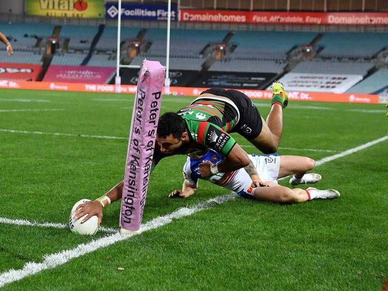 Alex Johnston scored three tries for Souths as they accounted for Newcastle 24-10.