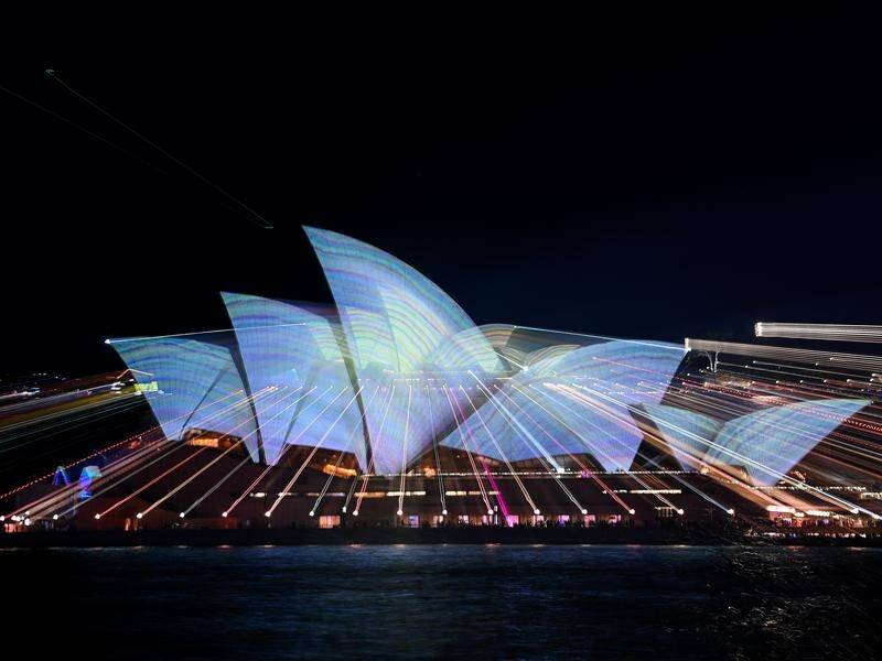 Organisers says this year's Vivid Sydney will have the most "culturally relevant" program yet. (Bianca De Marchi/AAP PHOTOS)