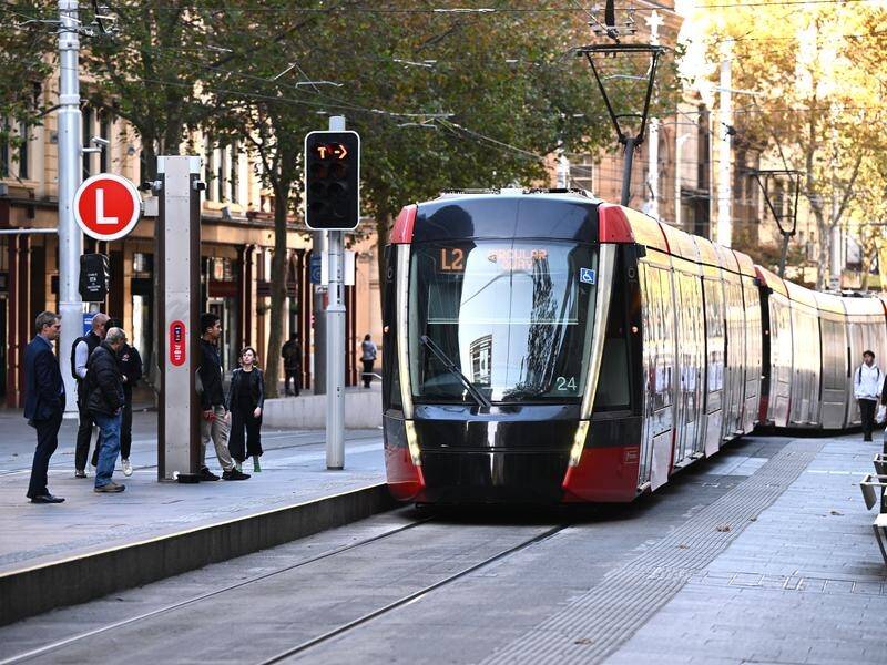 An urban planner says trackless trams are more cost effective than light rail used in many cities. (Dan Himbrechts/AAP PHOTOS)