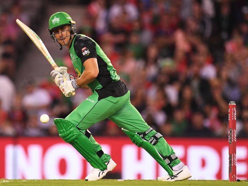 Marcus Stoinis took centre stage as the Stars won their BBL Melbourne derby with the Renegades.
