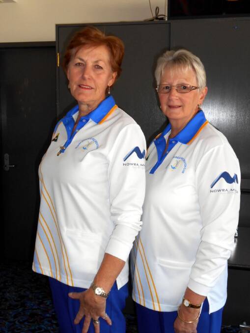 FINALISTS: Winner Marijke Shinn and runner-up Linda Musgrove after the minor singles final. 