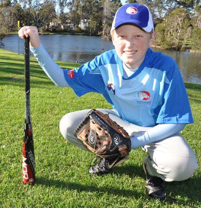 READY FOR ACTION: Shoalhaven junior baseball star Andrew Pearson is ready to tour the US.  